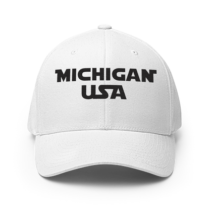 'Michigan USA' Fitted Baseball Cap | Epic Sci-Fi Parody