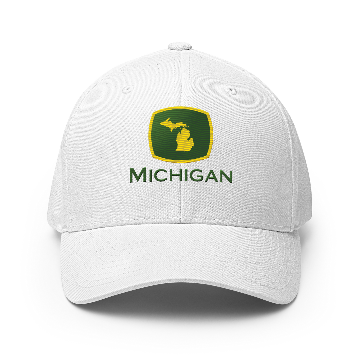 'Michigan' Fitted Baseball Cap | Tractor Parody