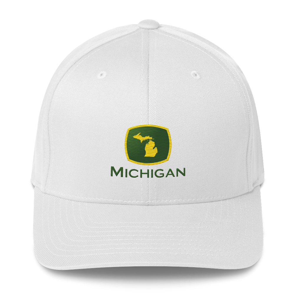 'Michigan' Fitted Baseball Cap | Tractor Parody