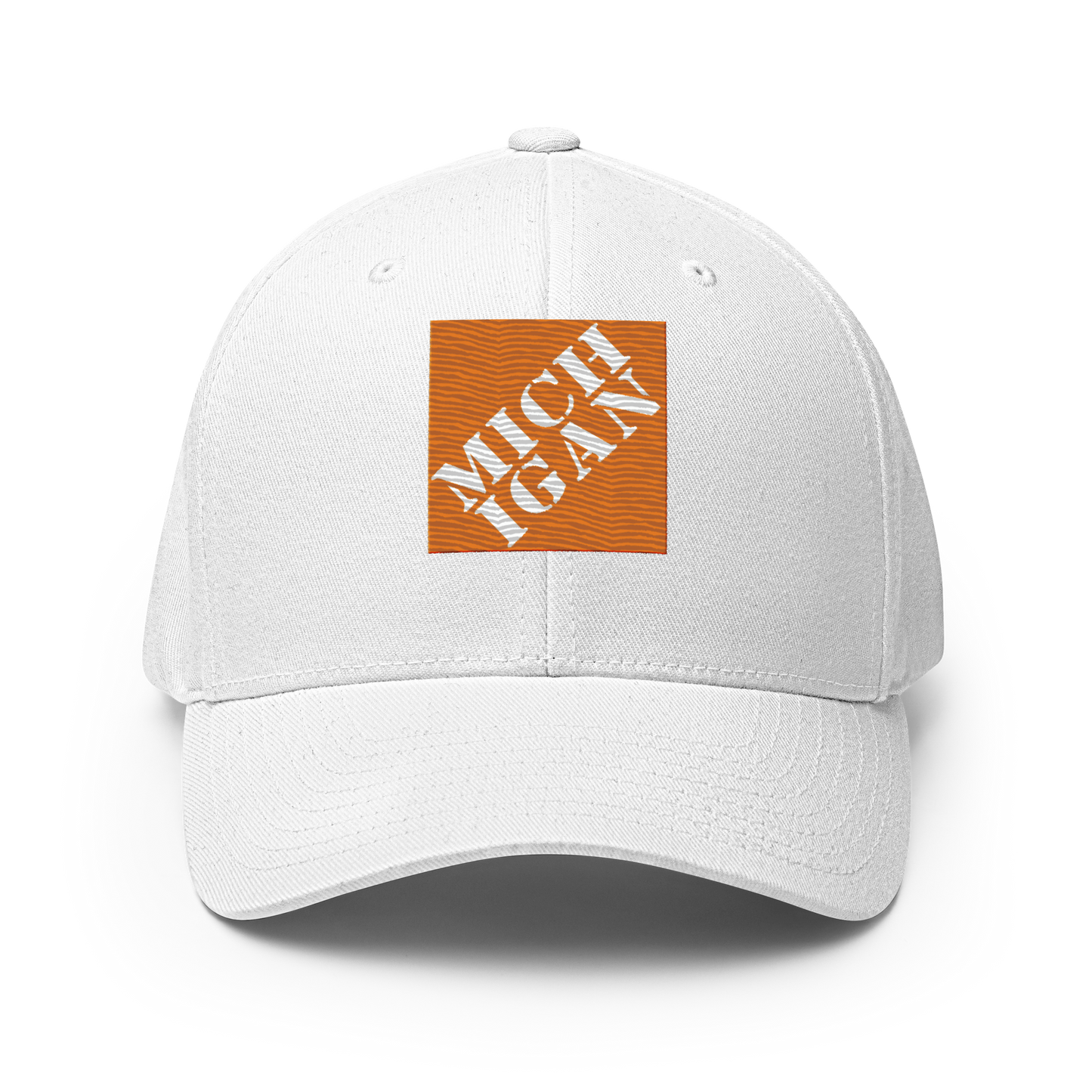 'Michigan' Fitted Baseball Cap | Construction Retail Parody