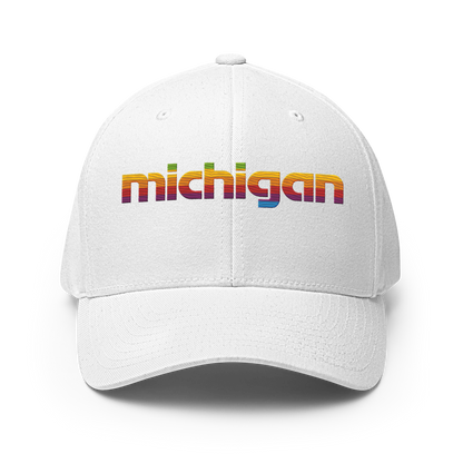 'Michigan' Fitted Baseball Cap | 80s Pomaceous Tech Parody