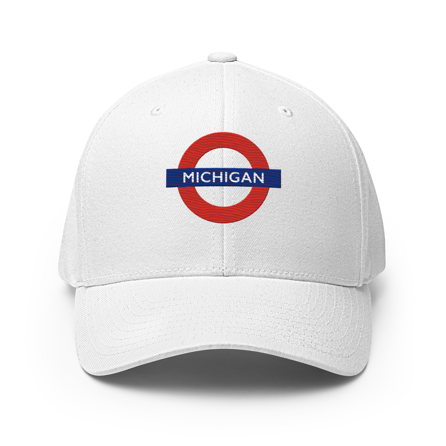 'Michigan' Fitted Baseball Cap | London Tube Parody