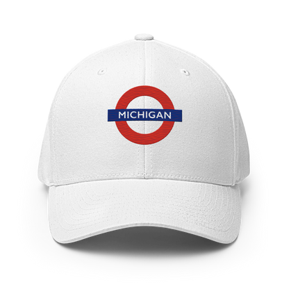 'Michigan' Fitted Baseball Cap | London Tube Parody