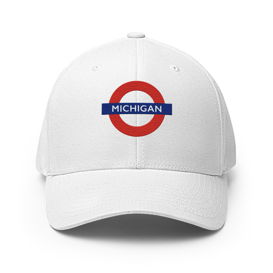 'Michigan' Fitted Baseball Cap | London Tube Parody