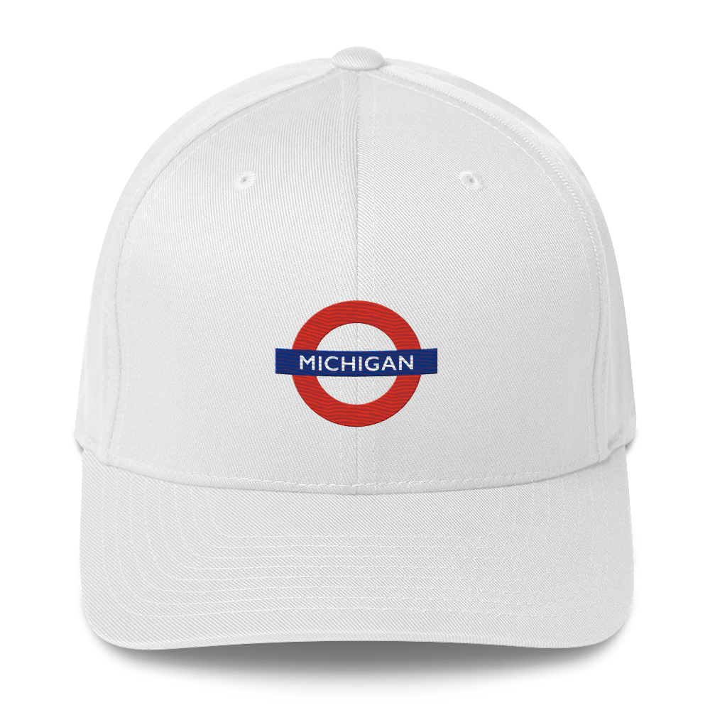 'Michigan' Fitted Baseball Cap | London Tube Parody