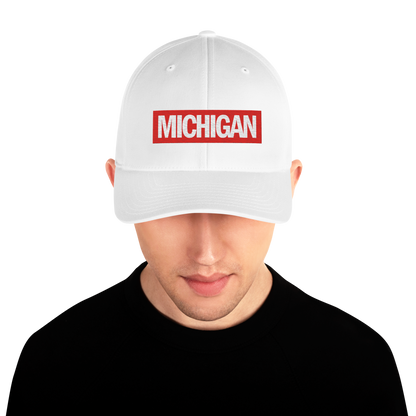 'Michigan' Fitted Baseball Cap | Superhero Parody