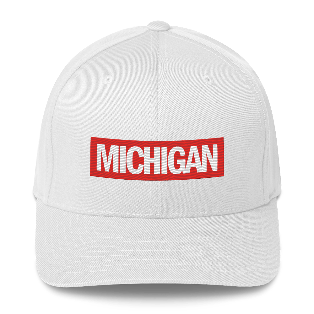 'Michigan' Fitted Baseball Cap | Superhero Parody