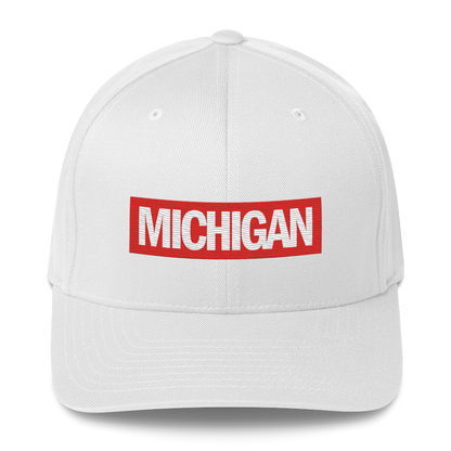 'Michigan' Fitted Baseball Cap | Superhero Parody