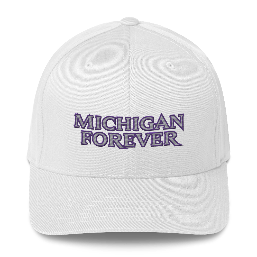 'Michigan Forever' Fitted Baseball Cap | African Cat Parody