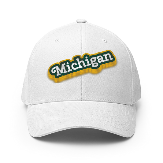 'Michigan' Fitted Baseball Cap | Ginger Pop Parody