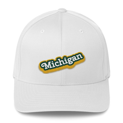 'Michigan' Fitted Baseball Cap | Ginger Pop Parody