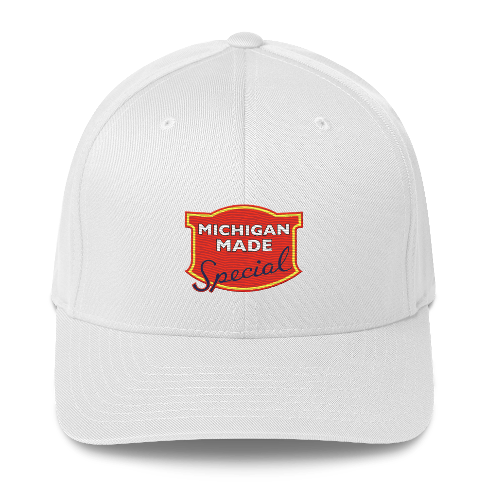 'Michigan' Fitted Baseball Cap | Potato Chip Parody