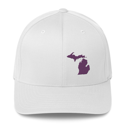 Michigan Fitted Baseball Cap | Plum Outline