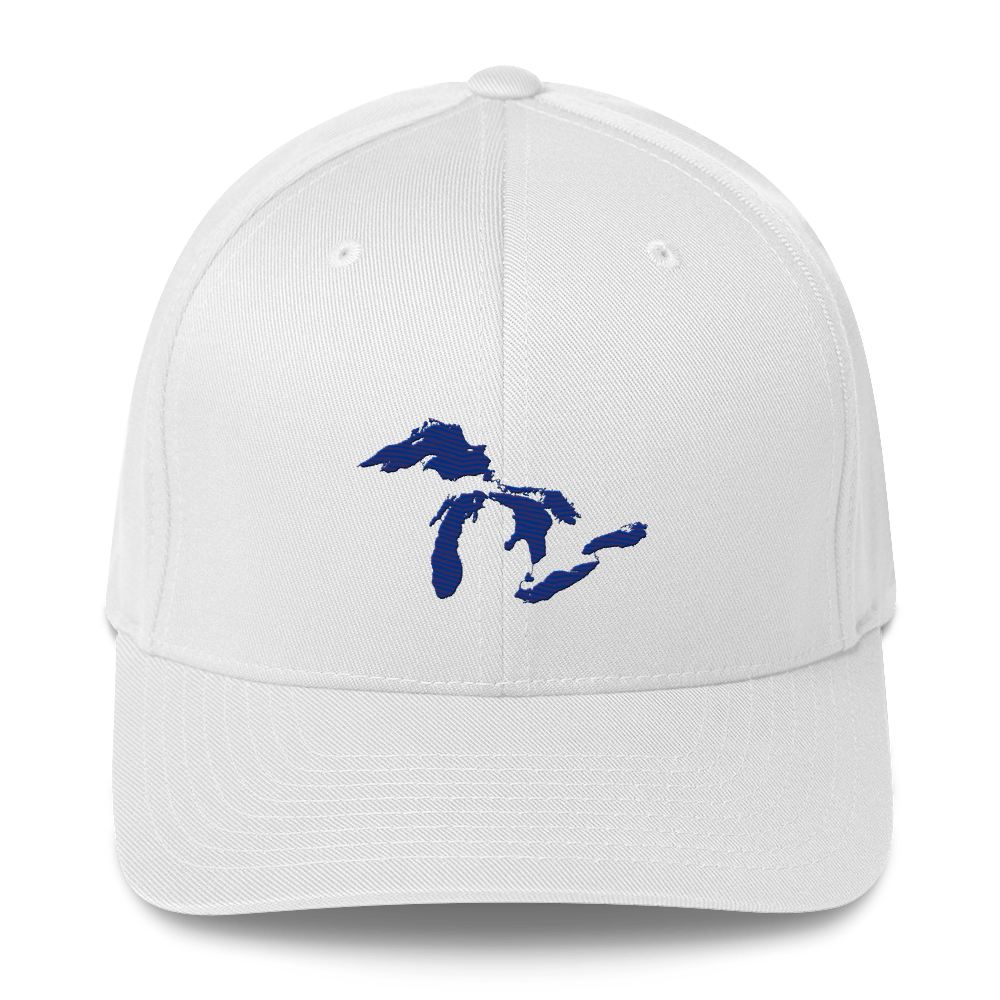 Great Lakes Fitted Baseball Cap | Bourbon Blue