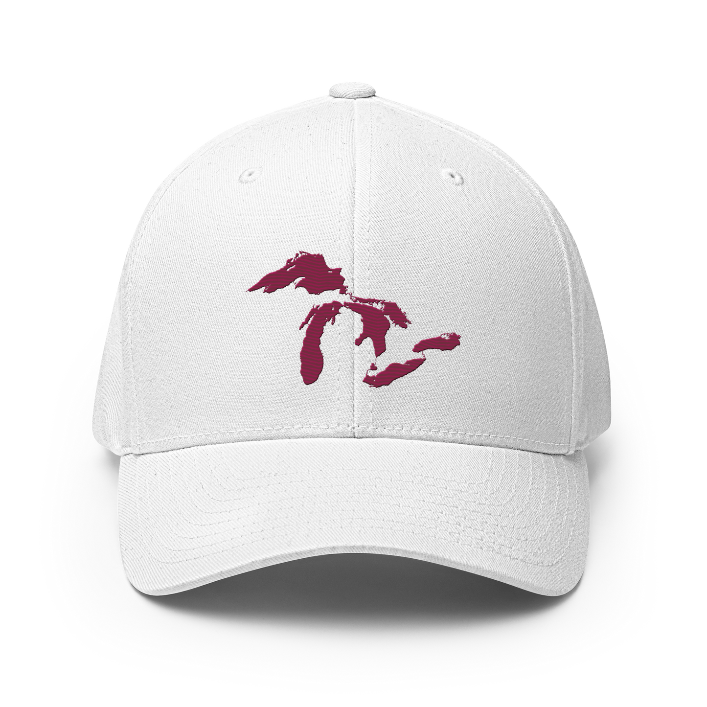 Great Lakes Fitted Baseball Cap | Ruby Red
