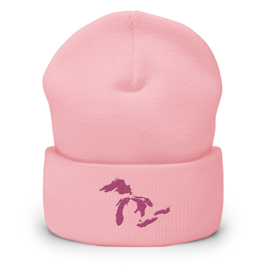 Great Lakes Cuffed Beanie (Apple Blossom Pink)