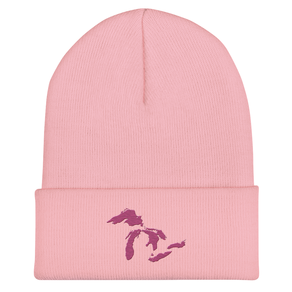 Great Lakes Cuffed Beanie (Apple Blossom Pink)