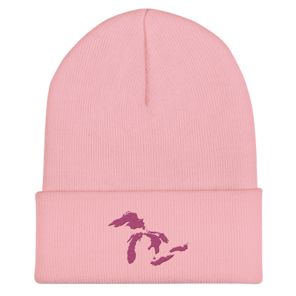 Great Lakes Cuffed Beanie (Apple Blossom Pink)