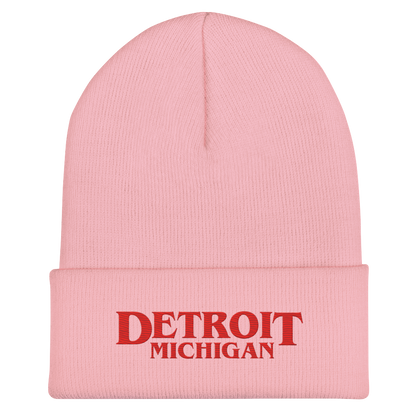 'Detroit Michigan' Cuffed Beanie (80s Teen Drama Parody)