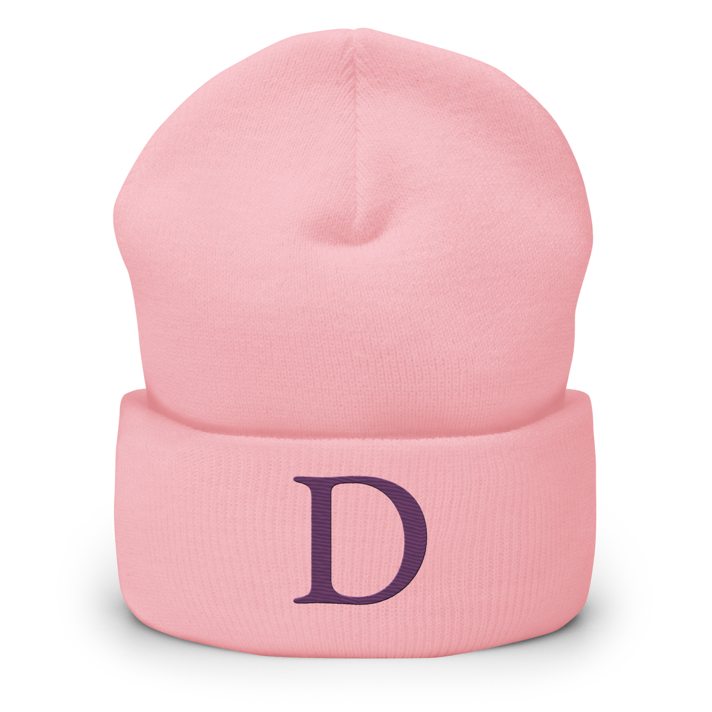 Detroit 'Old French D' Cuffed Beanie (Plum)