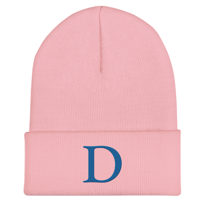 Detroit 'Old French D' Cuffed Beanie (Azure)