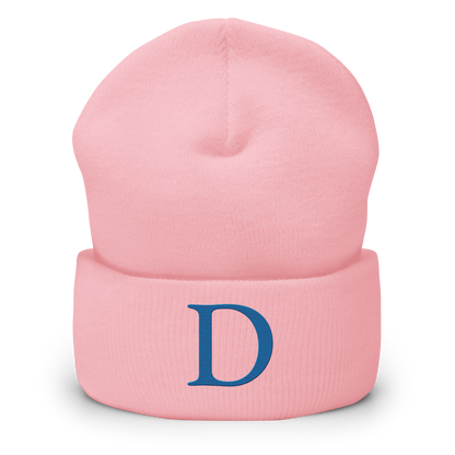 Detroit 'Old French D' Cuffed Beanie (Azure)