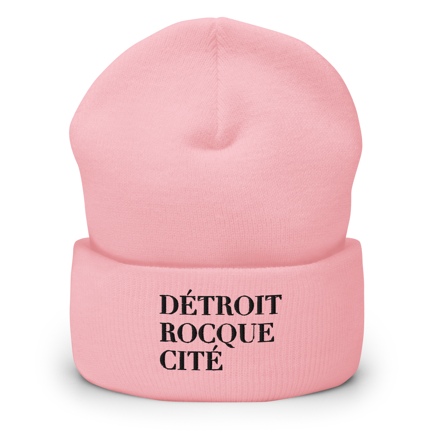 'Détroit Rocque Cité' Cuffed Beanie (Black)