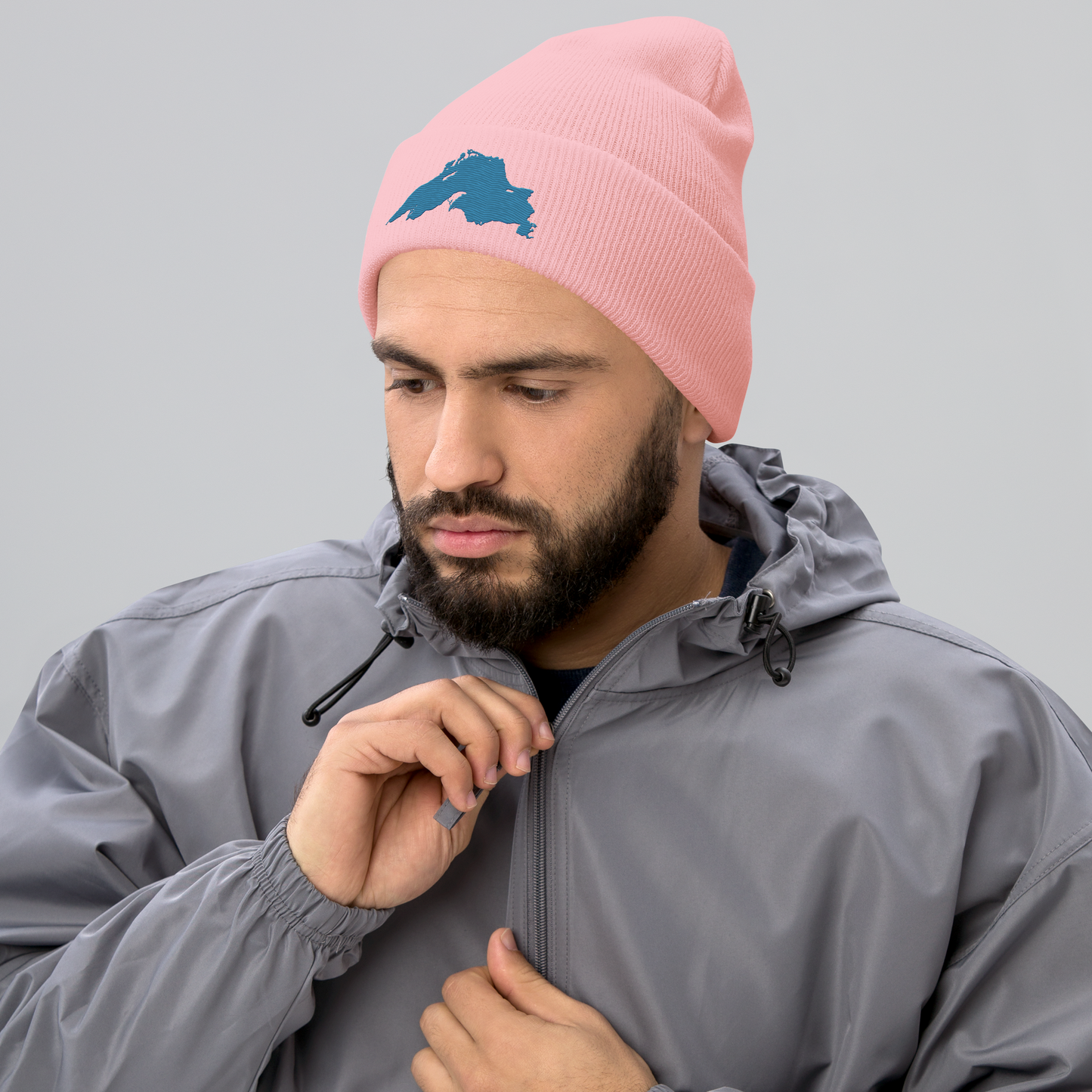 Lake Superior Cuffed Beanie | Traverse Blue