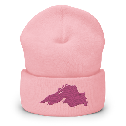 Lake Superior Cuffed Beanie | Apple Blossom Pink