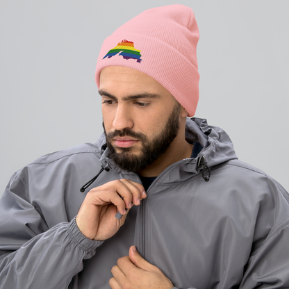 Lake Superior Cuffed Beanie | Rainbow Pride Edition