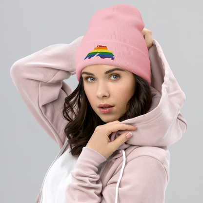 Lake Superior Cuffed Beanie | Rainbow Pride Edition