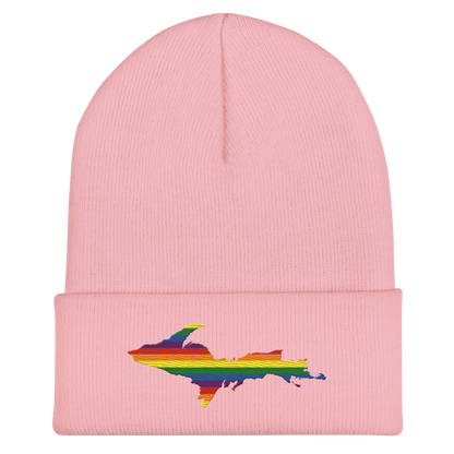 Upper Peninsula Cuffed Beanie | Rainbow Pride Edition