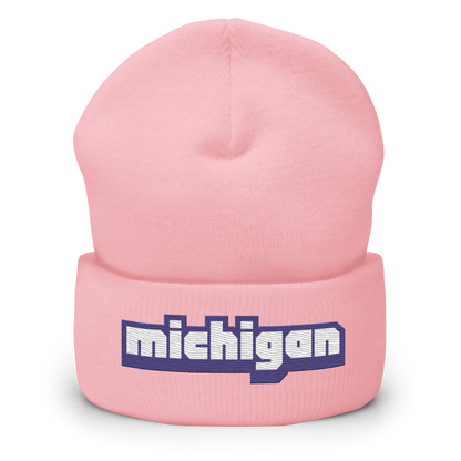 'Michigan' Cuffed Beanie | Livestreaming Parody