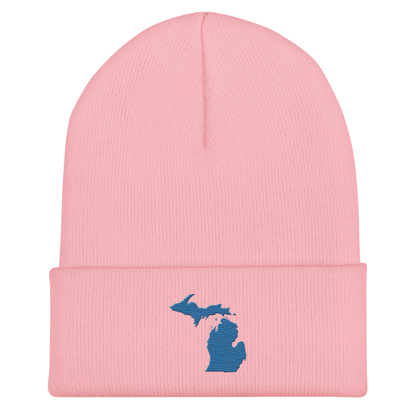 Michigan Cuffed Beanie | Superior Blue Outline