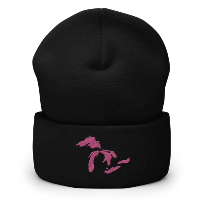 Great Lakes Cuffed Beanie (Apple Blossom Pink)