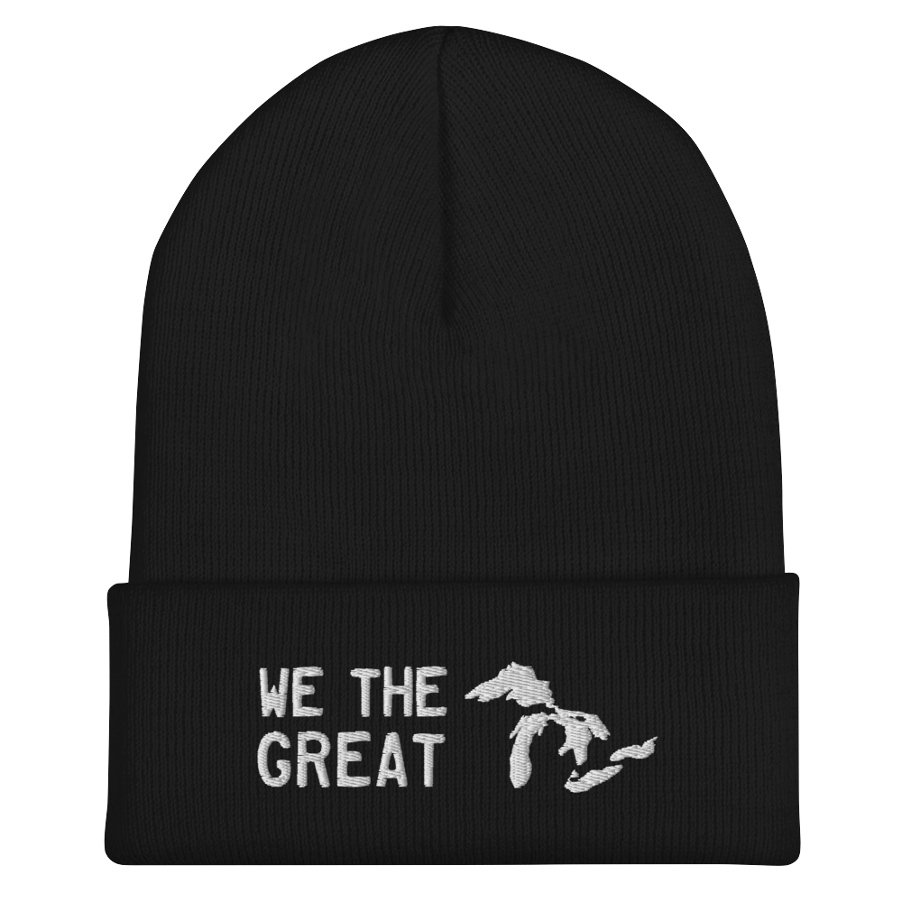 Great Lakes 'We the Great' Cuffed Beanie (White)