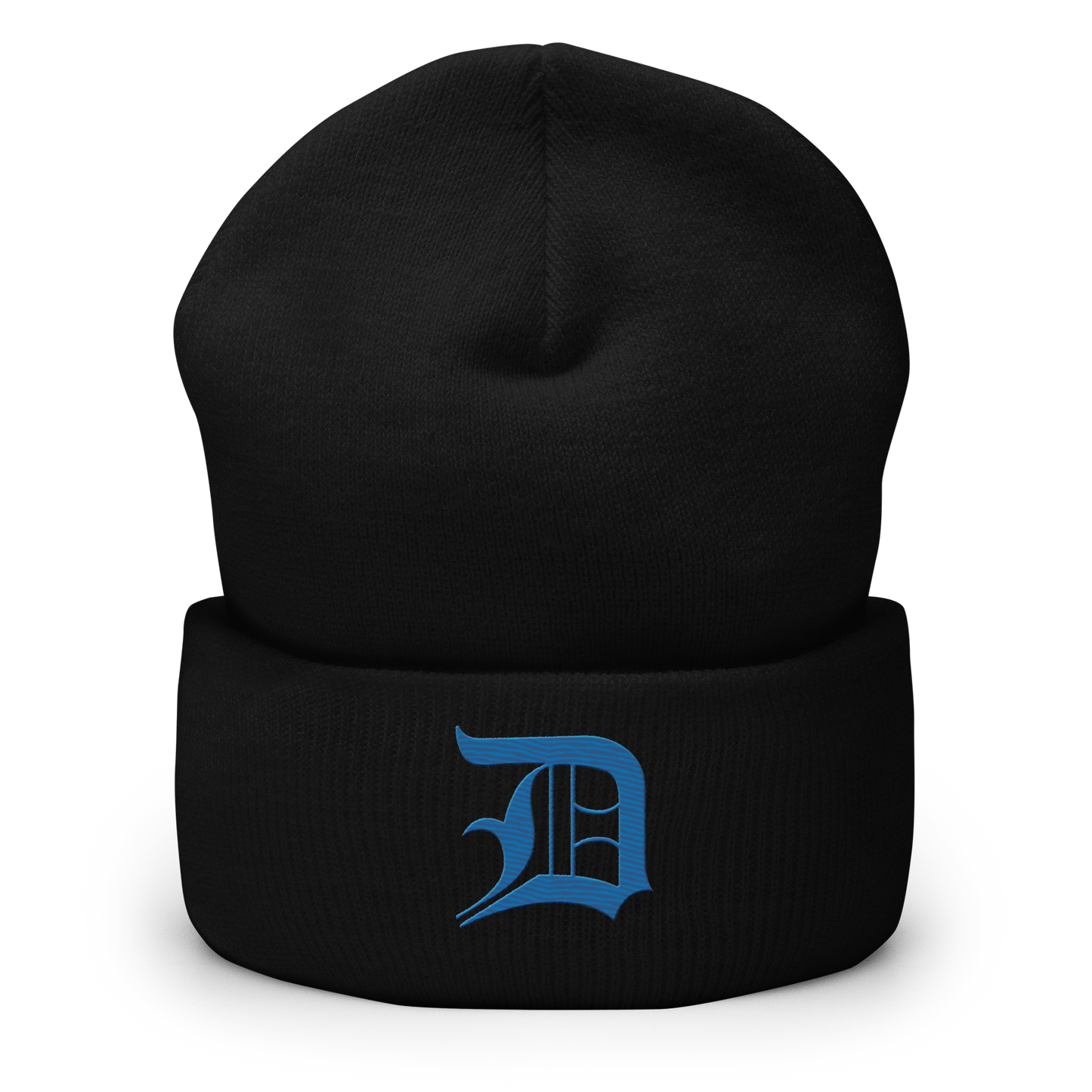 Detroit 'Old English D' Cuffed Beanie (Azure)