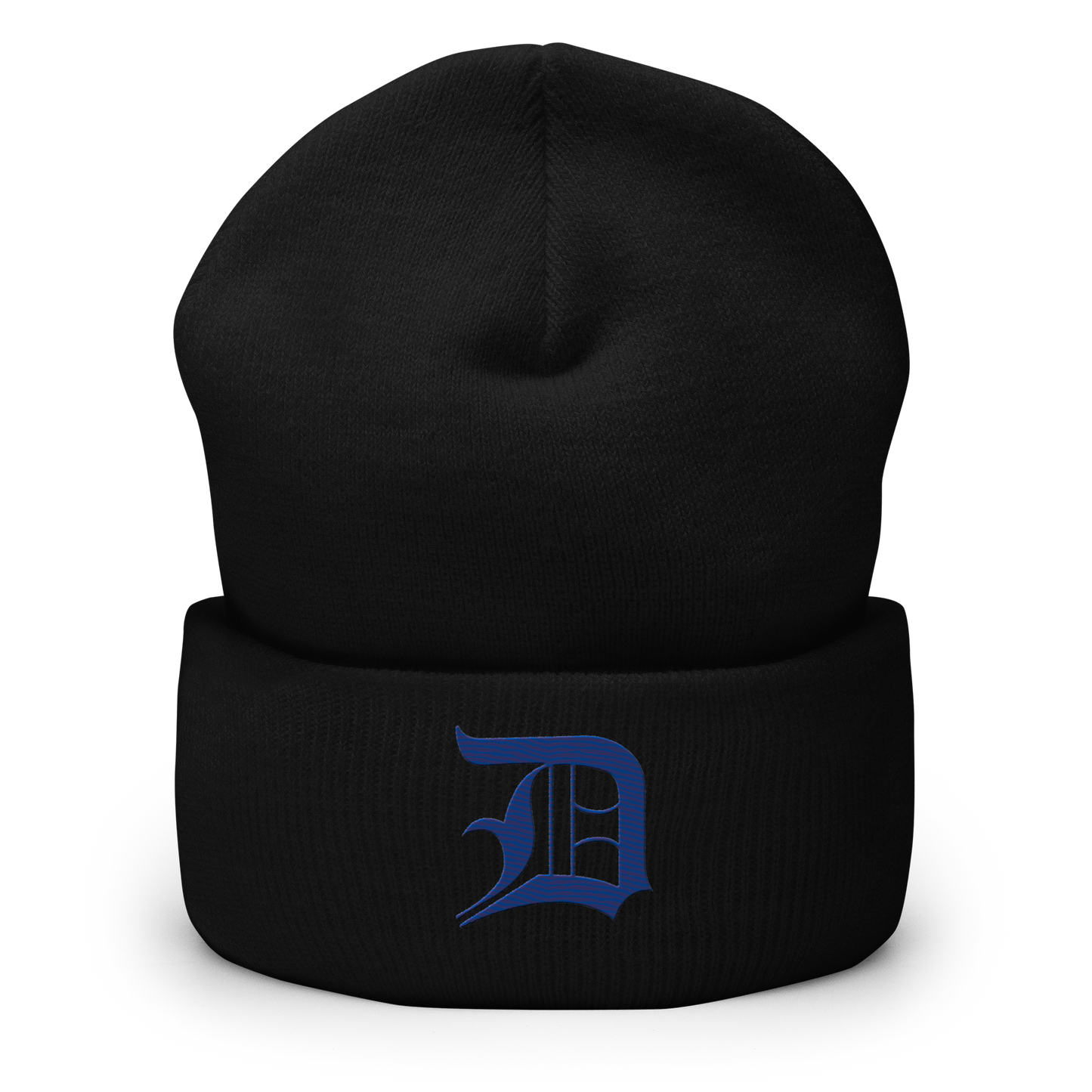 Detroit 'Old English D' Cuffed Beanie (Dearborn Blue)