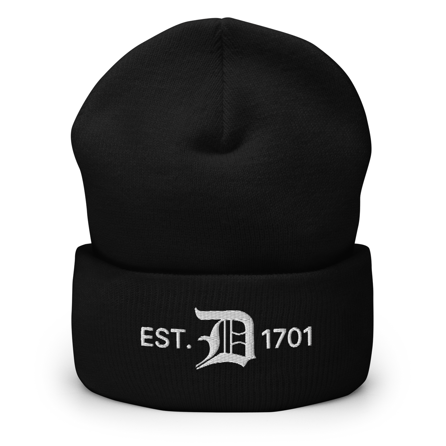 Detroit 'EST. 1701' Cuffed Beanie (w/ Old English 'D')