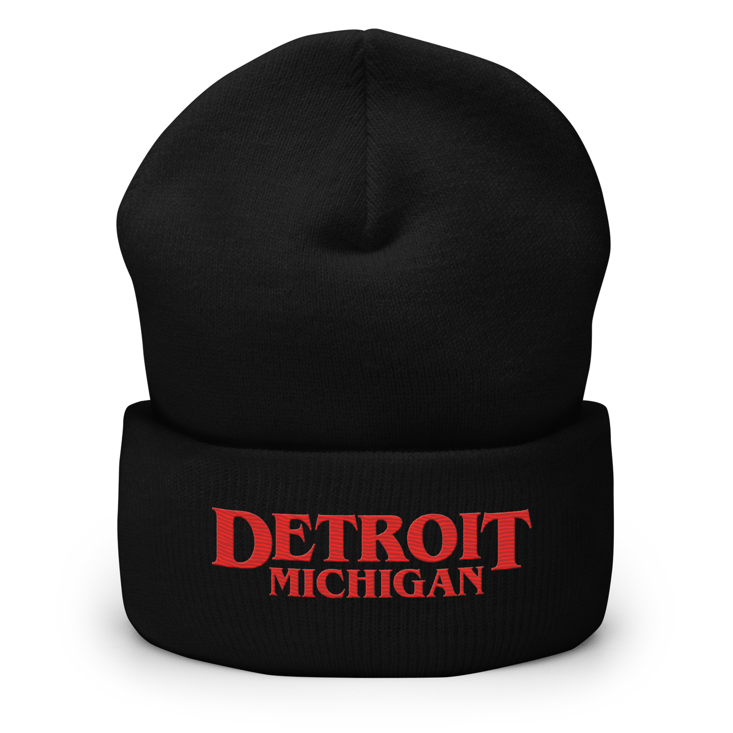 'Detroit Michigan' Cuffed Beanie (80s Teen Drama Parody)