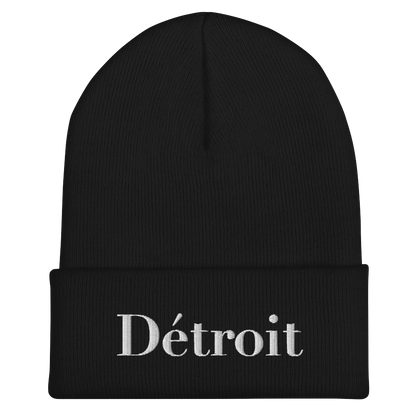 'Détroit' Cuffed Beanie (Didone Font)