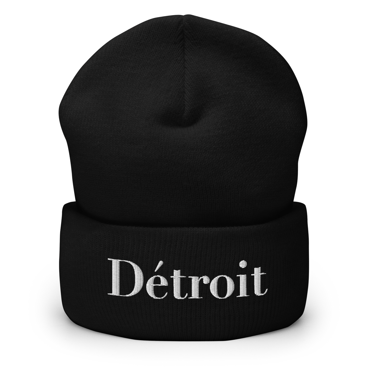 'Détroit' Cuffed Beanie (Didone Font)