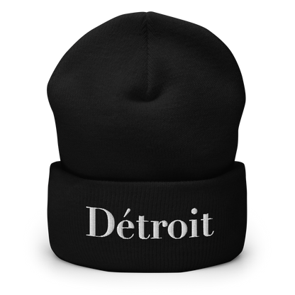 'Détroit' Cuffed Beanie (Didone Font)