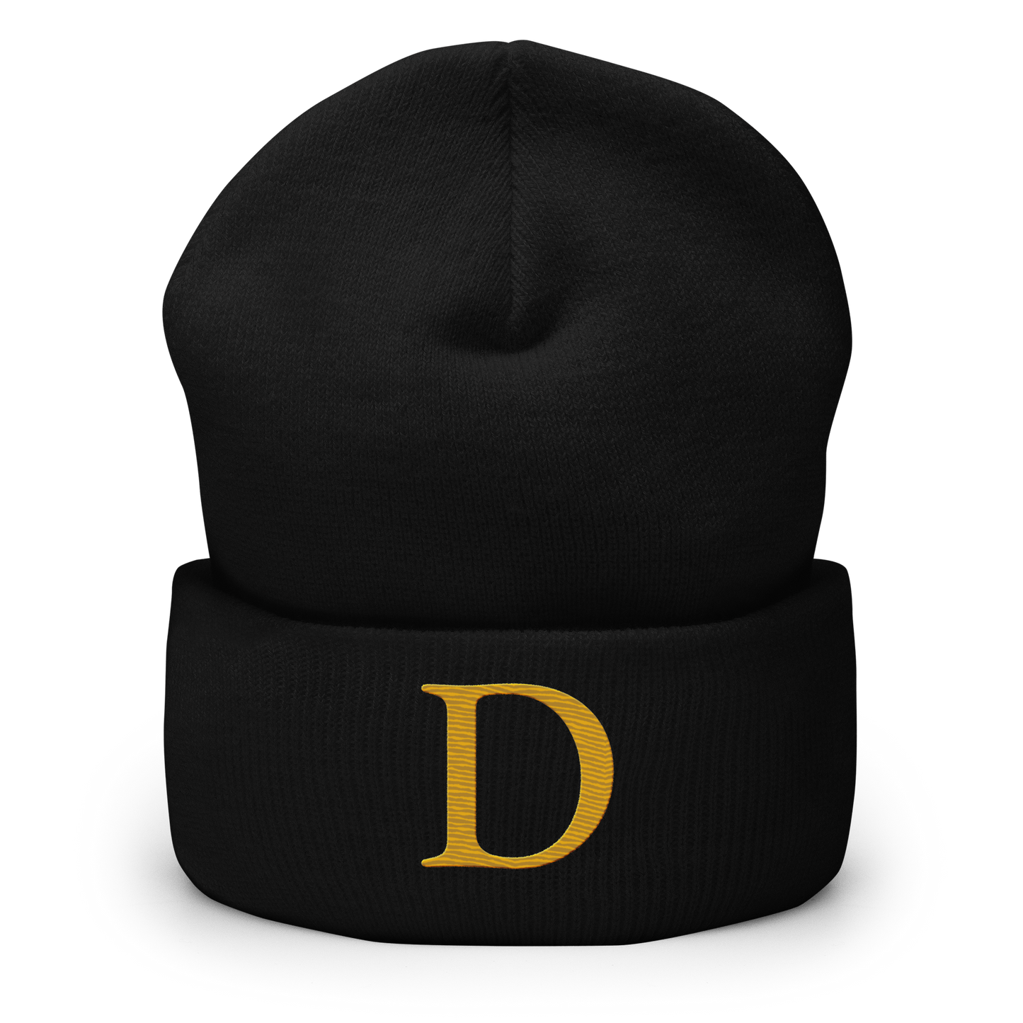 Detroit 'Old French D' Cuffed Beanie (Gold)