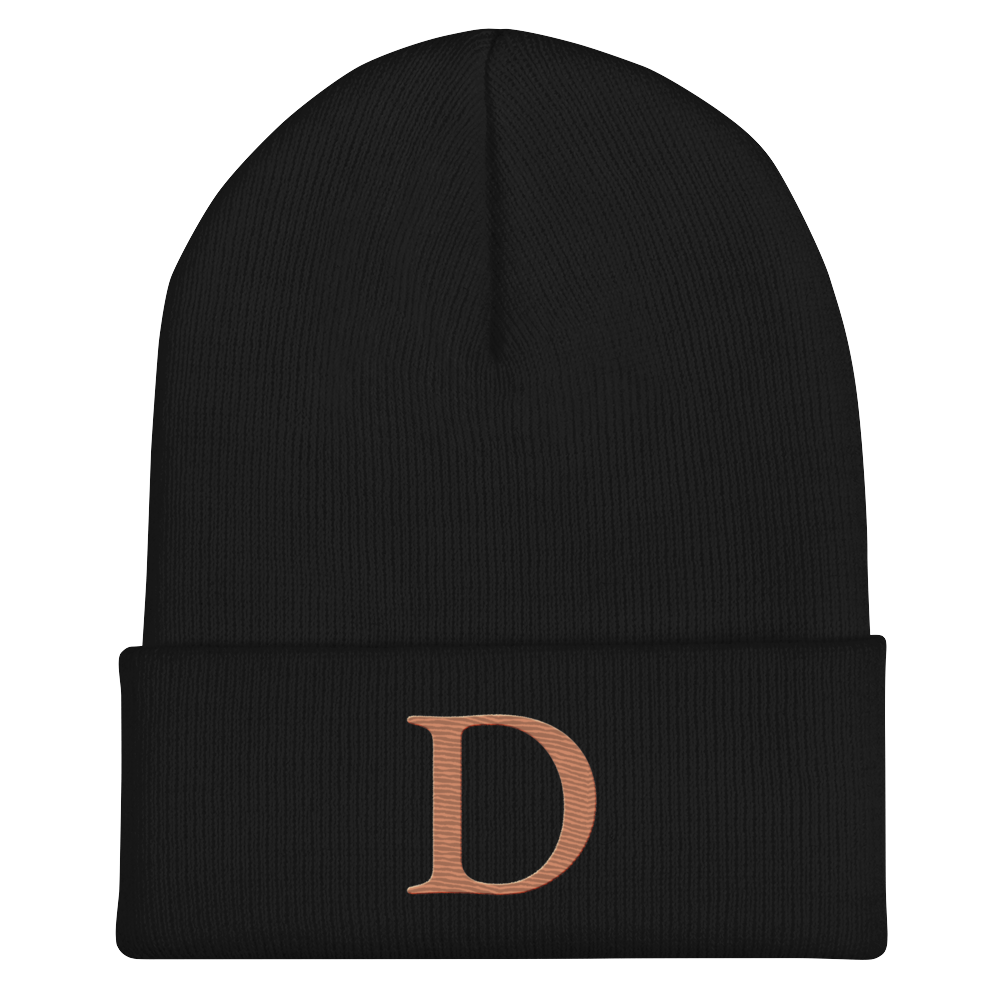 Detroit 'Old French D' Cuffed Beanie (Copper)