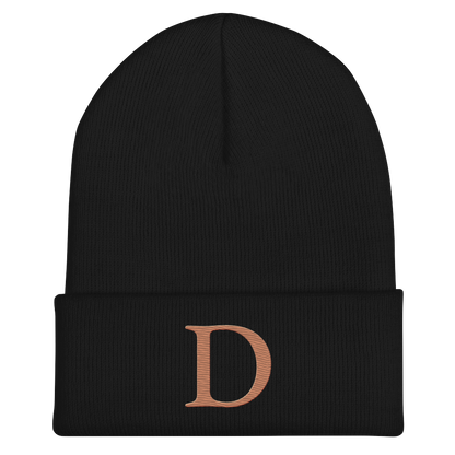 Detroit 'Old French D' Cuffed Beanie (Copper)