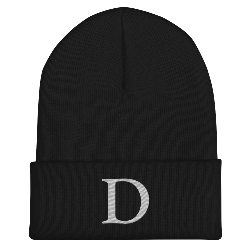 Detroit 'Old French D' Cuffed Beanie (Platinum)