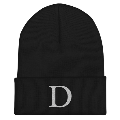 Detroit 'Old French D' Cuffed Beanie (Platinum)