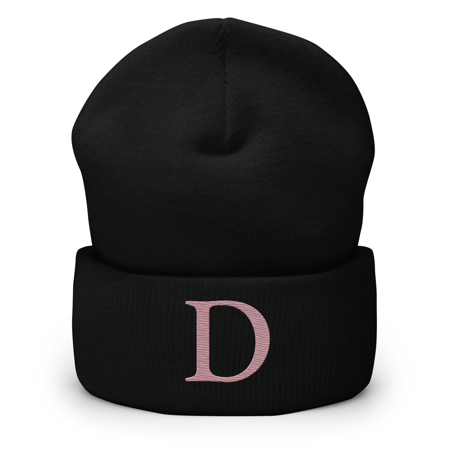 Detroit 'Old French D' Cuffed Beanie (Cherry Blossom Pink)