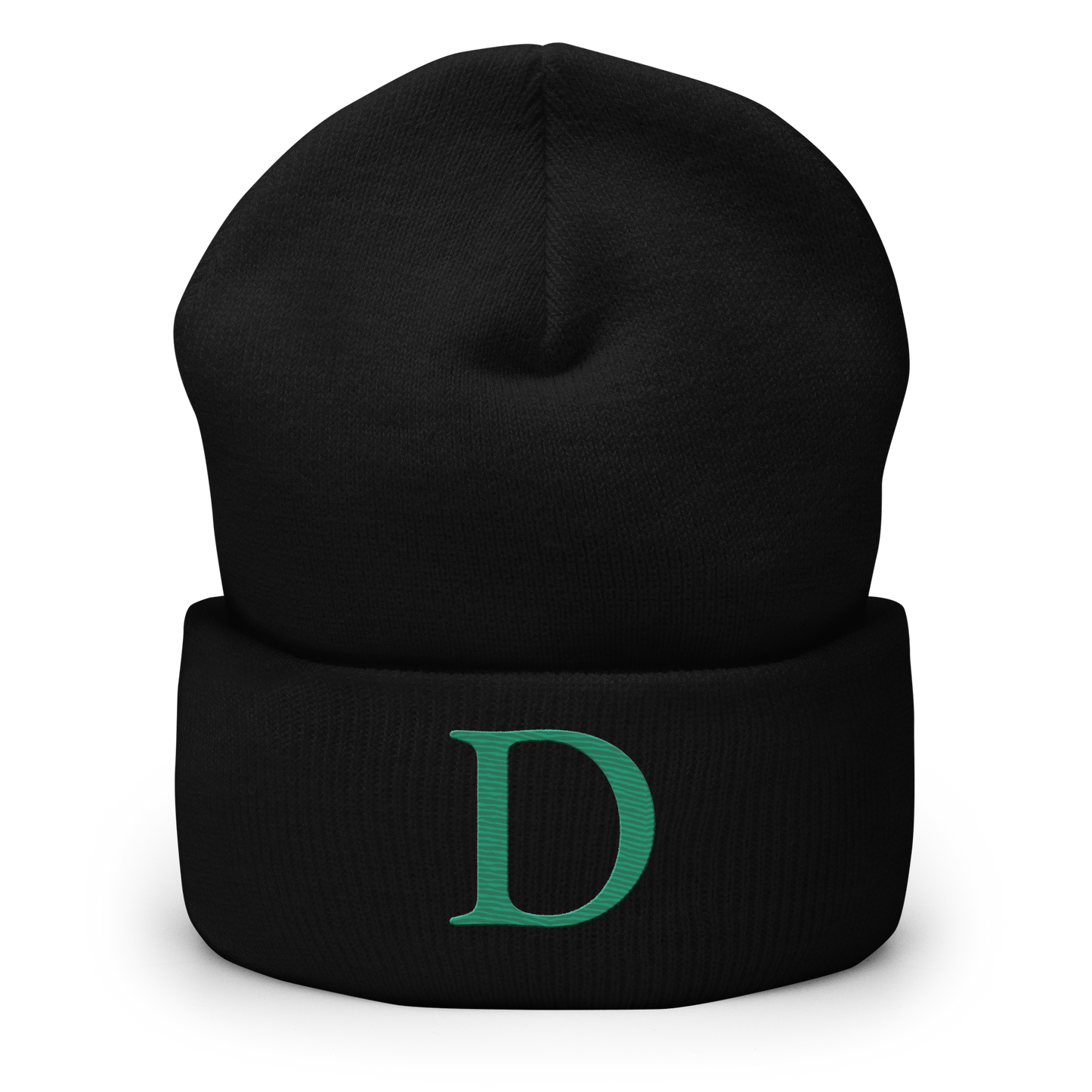 Detroit 'Old French D' Cuffed Beanie (Emerald Green)